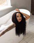 100% Raw, Cambodian texture, 7x7 HD Closure, 26” Cambodian Curly, 200% Density