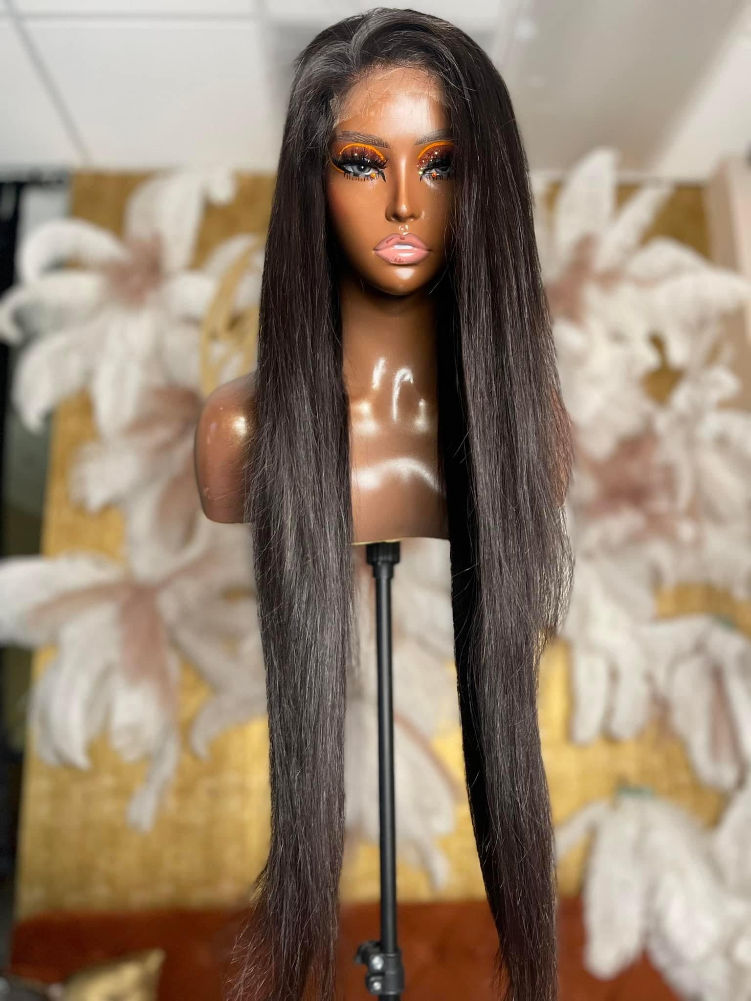 100% Virgin, 28&quot; straight, 5x5 Closure HD Lace, Knots Pre-Bleached