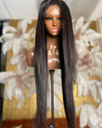 100% Virgin, 28" straight, 5x5 Closure HD Lace, Knots Pre-Bleached